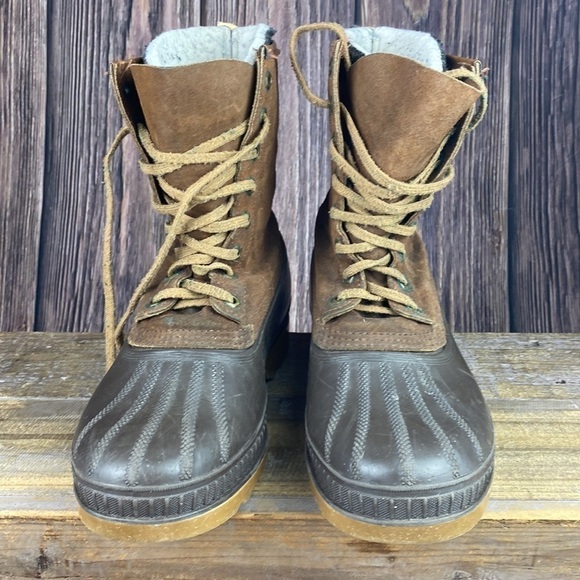 Sorel Ice Pac Boots Brown Suede - Size 9 - Picture 2 of 10